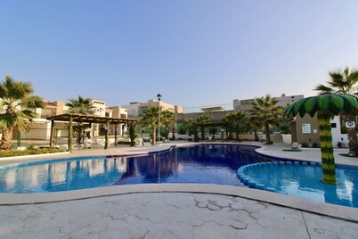 Beautiful family pool, close to the beach by Gpsrentas