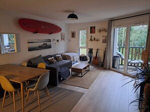 Living area - Cosy T2 apartment, 400 m from the beach, not overlooked (Labenne)