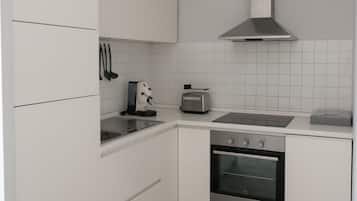 Kühlschrank, Ofen, Herdplatte, Geschirrspüler