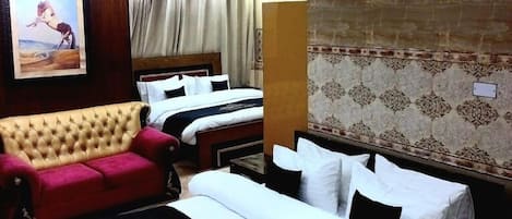 Familie suite | 1 slaapkamer, geluiddichte muren, beddengoed