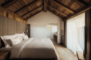 Camera Suite 1 Letto King Vista Montagna | Sengetøy av topp kvalitet, dundyner, minibar og individuelt dekorert
