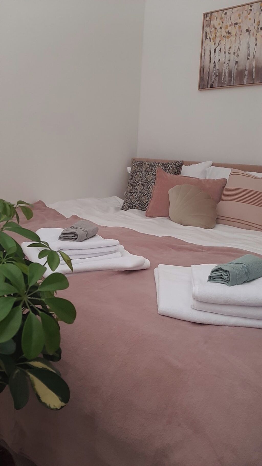 1 habitación, tabla de planchar con plancha, wifi y ropa de cama 