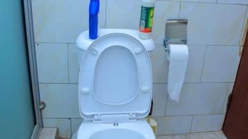 Classic Apartment, Balcony, City View | Bathroom | Shower, slippers, towels, soap
