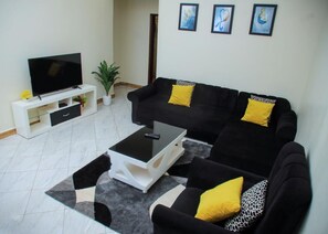 Classic Apartment, Balcony, City View | Living area