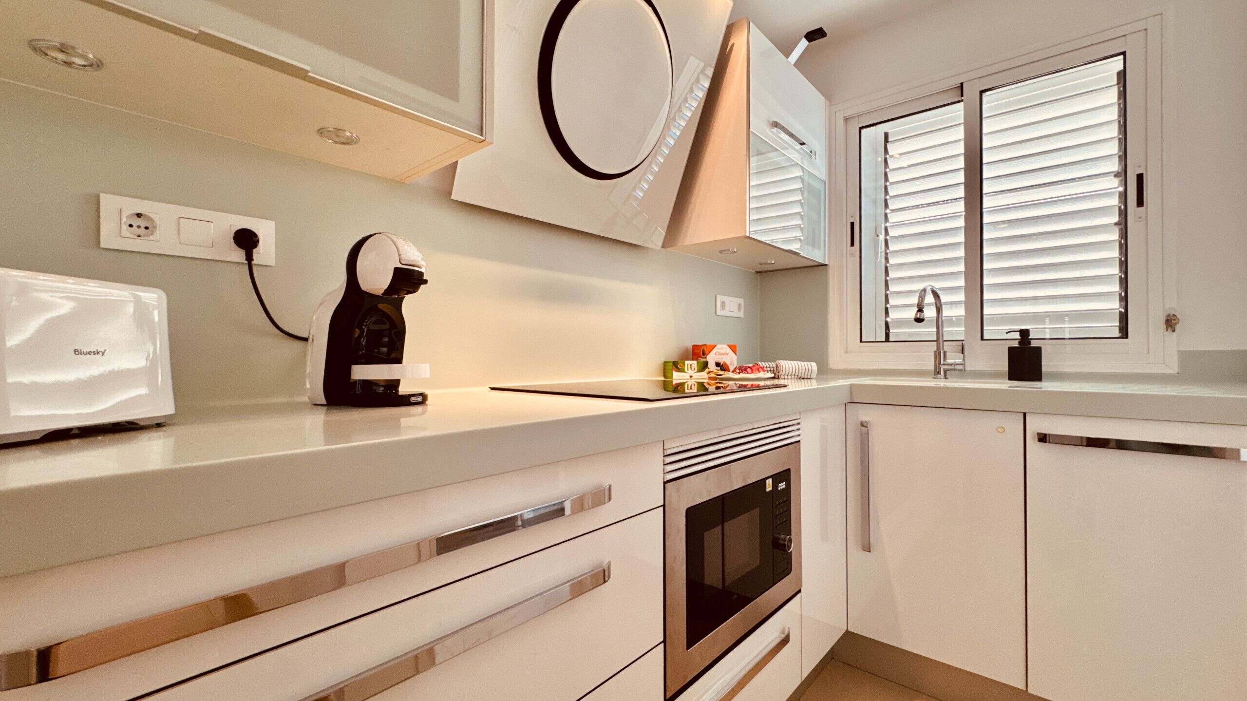 Kjøleskap, mikrobølgeovn, oppvaskmaskin og kaffetrakter/tekoker