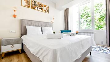 1 bedroom, iron/ironing board, travel crib, free WiFi