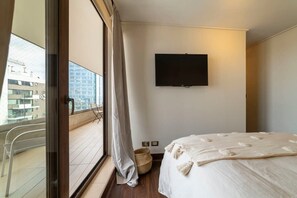 2 bedrooms, iron/ironing board, WiFi, bed sheets - Manquehue comfortable and exceptional lodging (Las Condes)