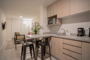 Fridge, microwave, oven, stovetop - scape to the heart of the city with a great views (Santiago)