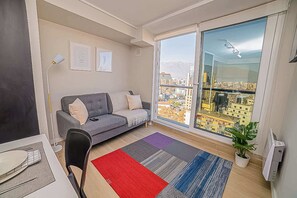 TV, offices - Industrial Style in a Cozy Apartment (Santiago)