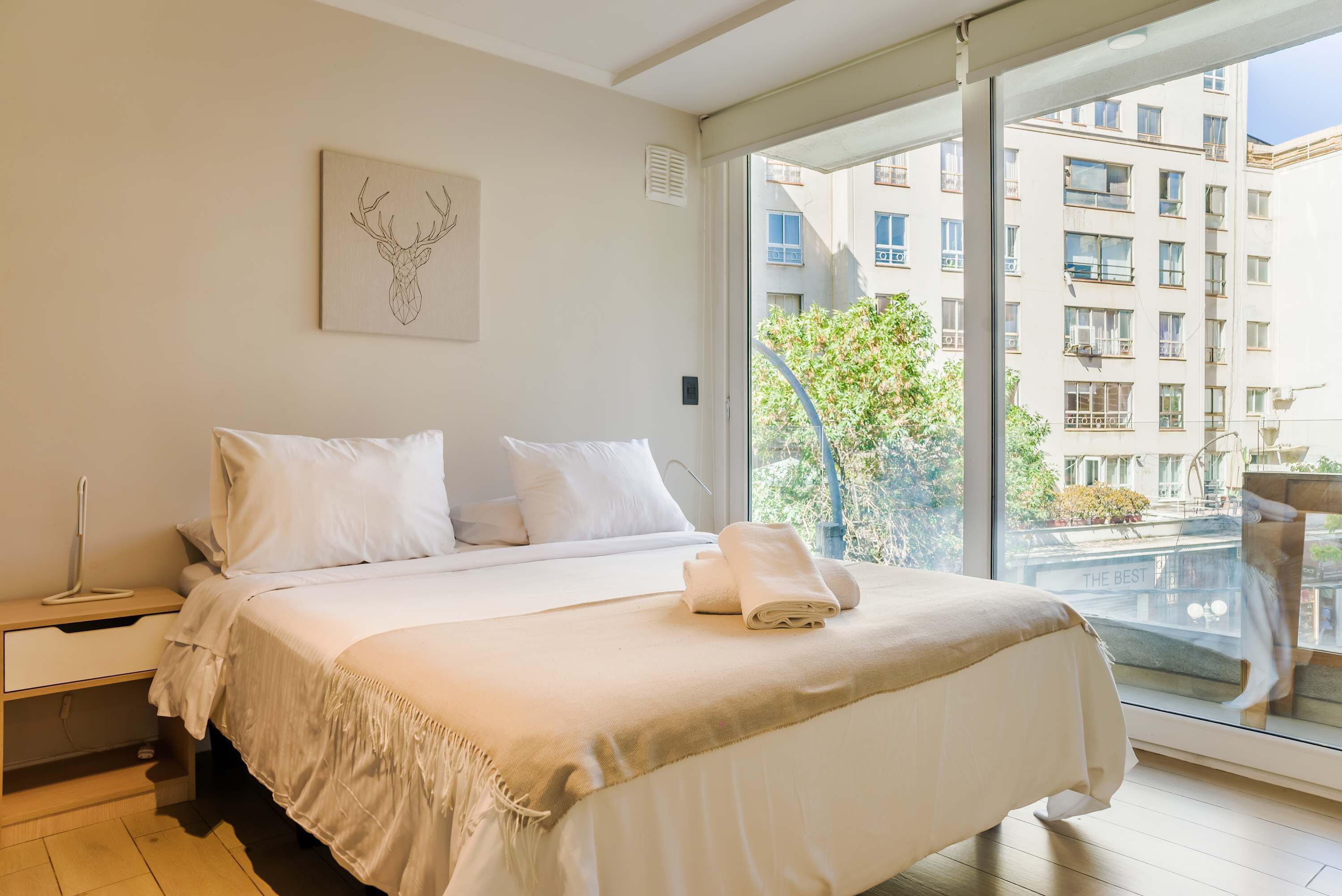 2 bedrooms, desk, iron/ironing board, travel cot