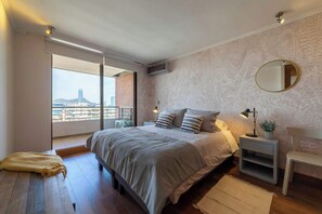 2 室のベッドルーム、アイロン / アイロン台、WiFi、ベッドシーツ