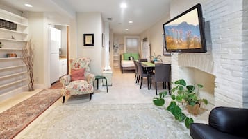 1 bedroom, iron/ironing board, travel crib, WiFi