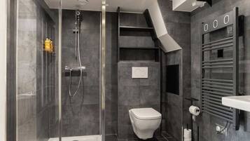 Een douche, een haardroger