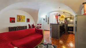 Apartment | Living area | 35-inch flat-screen TV with digital channels
