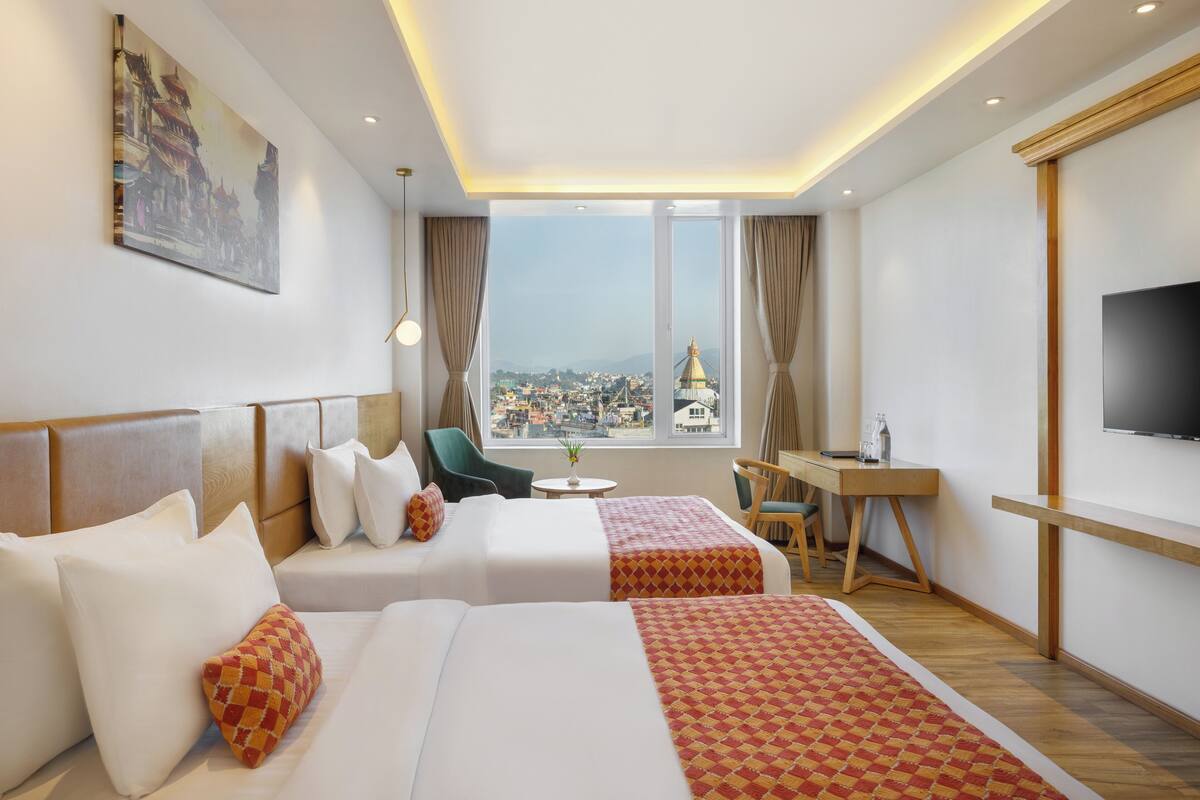 Superior Room, 2 Queen Beds, City View | 12 bedrooms, pillowtop beds, minibar, in-room safe