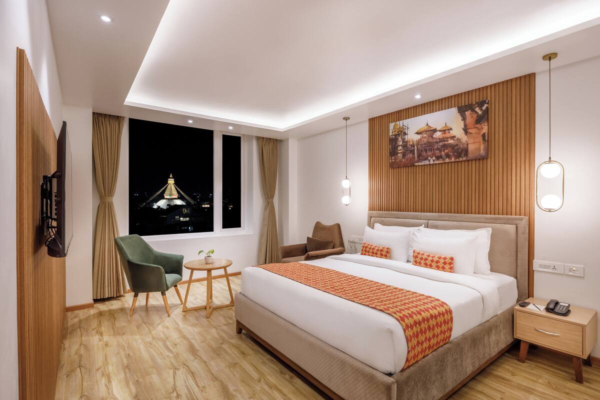 Atmantan Suite with stupa view