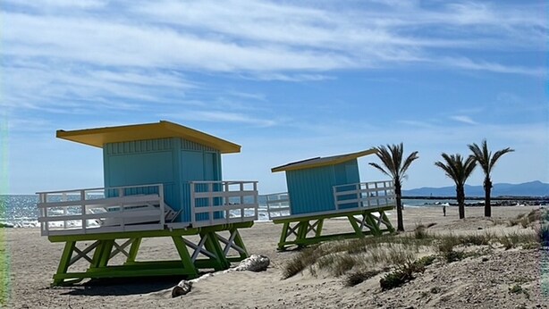 Beach - Le Barcarès, studio for 2, terrace, parking, pets welcome, direct beach access (Le Barcarès)
