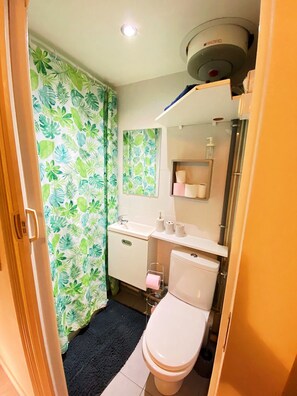 Toalhas de banho, sabonete, papel higiênico 