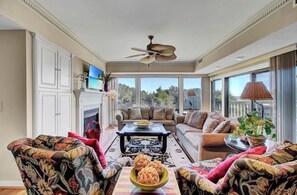 Living area - Ocean Club 4108 by Wild Dunes, Ocean View (Isle of Palms)