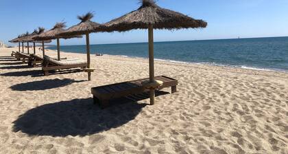 Charmante Villa T3 Mezzanine Climatisée - 6P - Terrasse - Parking Privé - 400m de la Plage