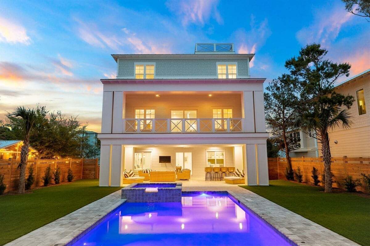 A heated pool