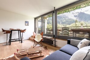 Living area - Lac des Gaillands - Rénové - Balcon avec vues (Chamonix-Mont-Blanc)