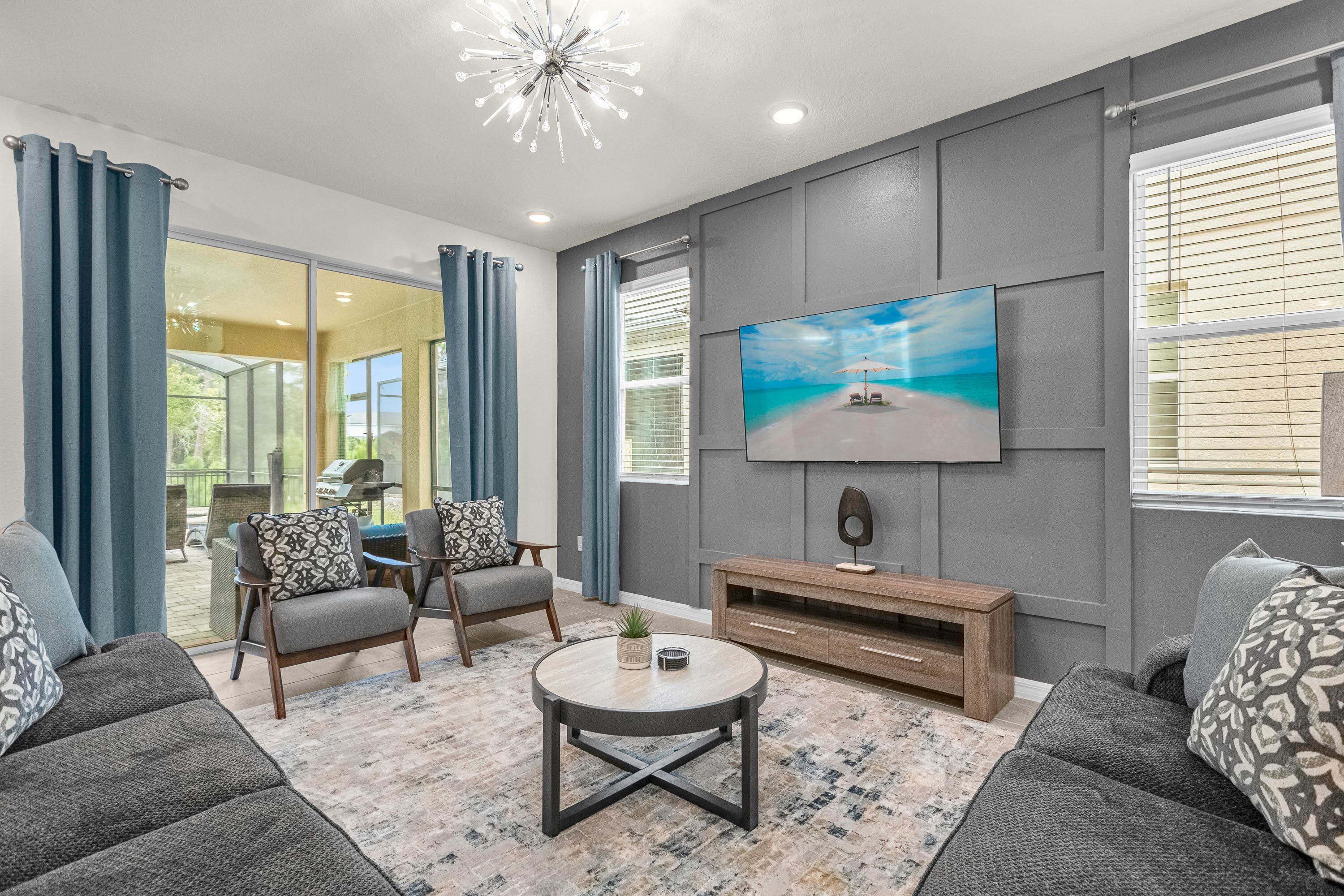 TV, bøker og kontorer