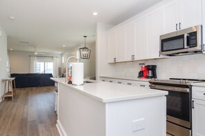 Fridge, microwave, oven, stovetop - Shearer Paradise: New Construction Home with community pool! (Carolina Beach)