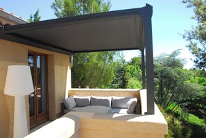 Terrace/patio - LA PERGOLA, 2-room apartment with terrace and sea view (Saint-Raphaël)