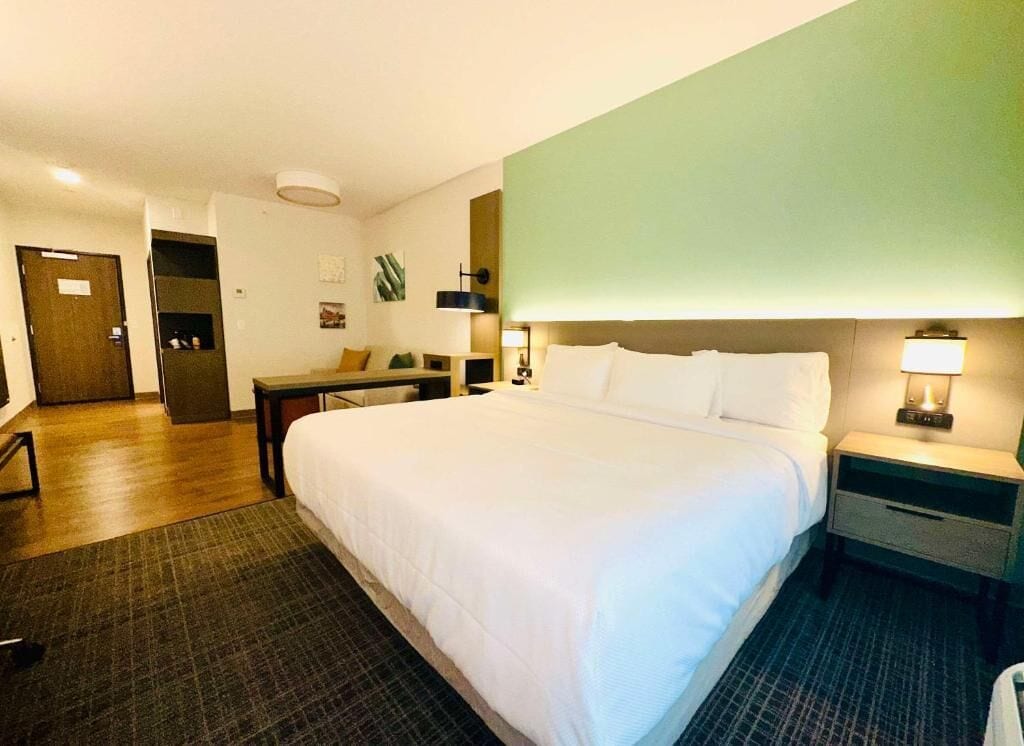 套房, 1 张特大床和 1 张沙发床, 无烟房 | 泰普尔床垫、笔记本电脑工作区、熨斗/熨衣板、免费 WiFi