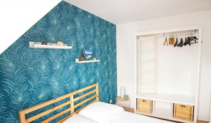 1 slaapkamer, een strijkplank/strijkijzer, gratis wifi