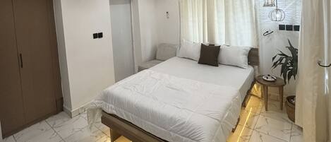 1 makuuhuone, ilmainen Wi-Fi, vuodevaatteet