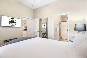 2 chambres, bureau, Wi-Fi gratuit, draps fournis