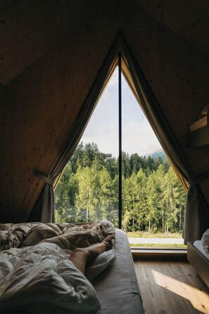 奢華小木屋, 露台, 山景 | 1 間睡房、高級寢具、迷你吧、獨特設計