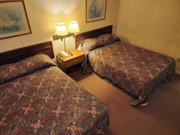 Room, 2 Double Beds, Non Smoking | Iron/ironing board, bed sheets