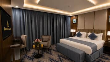 In-room safe, blackout drapes, soundproofing, iron/ironing board