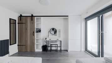 1 غرفة نوم وملاءات للفراش لا تسبب الحساسية وخدمة الإنترنت