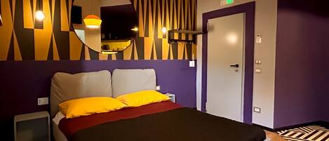 Design Double Room | In-room safe, individually furnished, blackout curtains, soundproofing