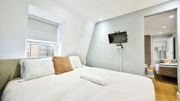 1 bedroom, iron/ironing board, travel crib, free WiFi