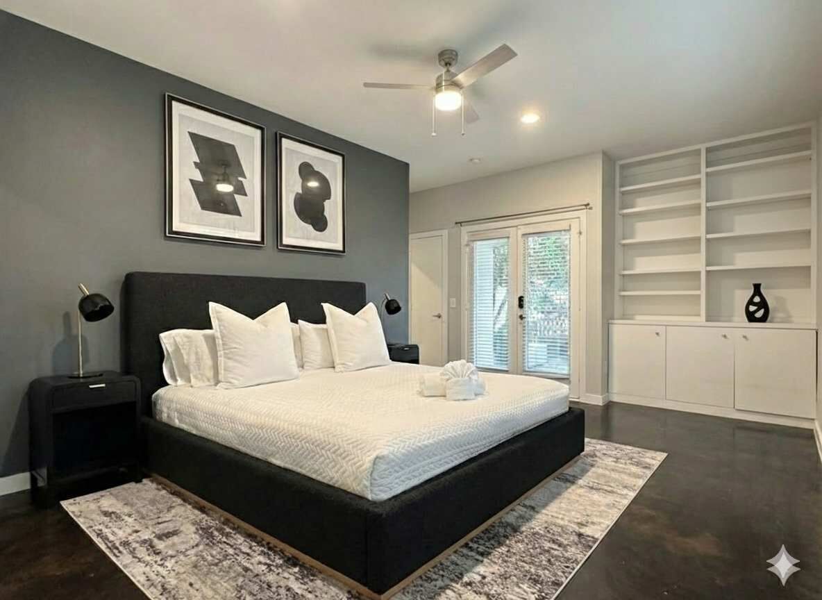 3 habitaciones, tabla de planchar con plancha, cuna de viaje y wifi 