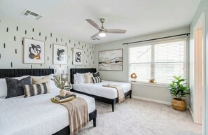 3 bedrooms, iron/ironing board, travel crib, WiFi