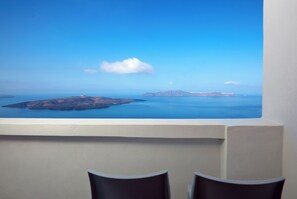 Premium Studio Suite, Hot Tub, Sea View | View from room - Caldera's Bliss Suites (Santorini)
