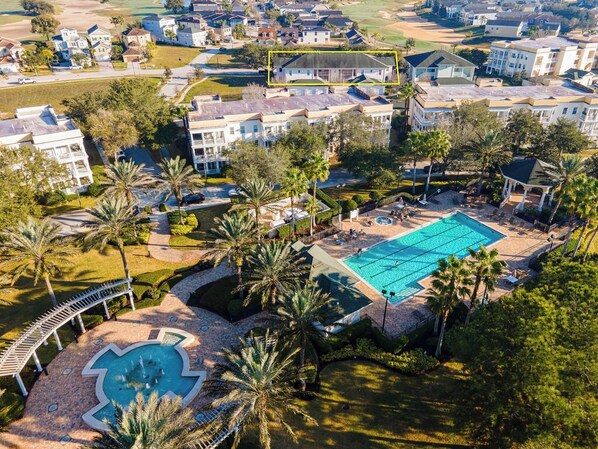 Pool - NEW listing! 3-bedroom condo Ground floor on Reunion Resort Kissimmee (Kissimmee)