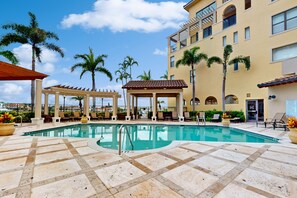 Pool - Luxury Waterfront Condo in Esplanade Shoppes, Steps to Dining & Beaches! (Marco Island)