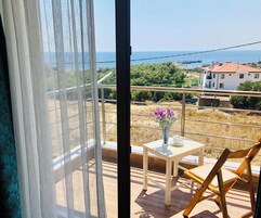 Deluxe Süit, Balkon, Deniz Manzaralı | Odadan manzara
