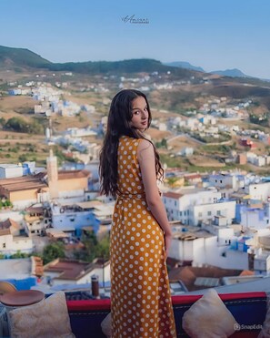 Blick von der Unterkunft