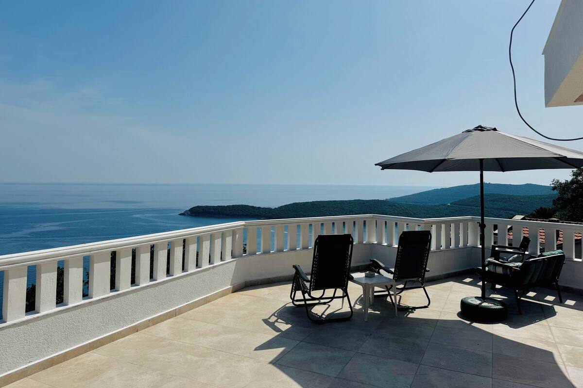 Exclusive-Penthouse, Strandblick | Ausblick vom Zimmer