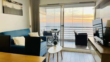 Smart-tv, en stereo och kontor