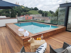 City view from property - Hotel Casa Chanehque (San Pedro Cholula)