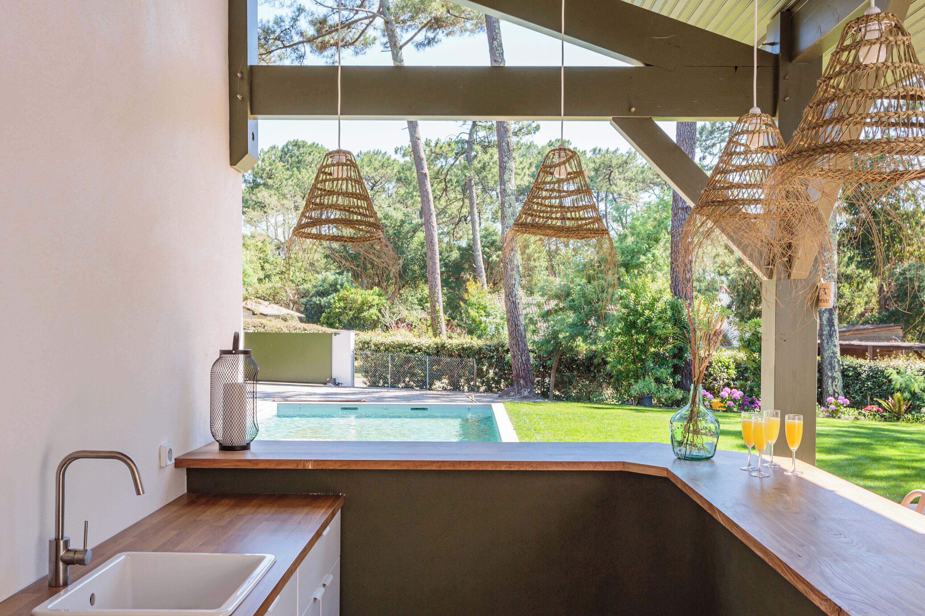 Et oppvarmet basseng